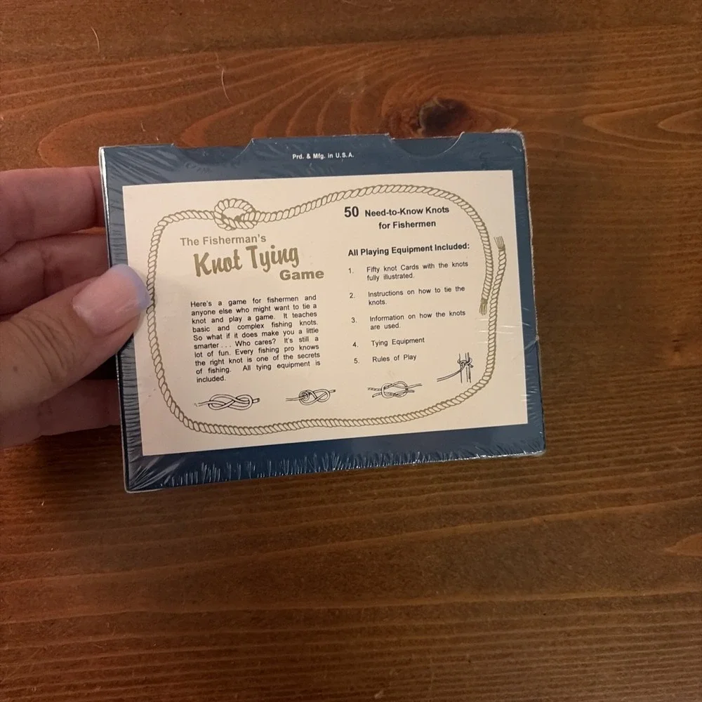 VINTAGE CAMPERS KNOT TYING CARD GAME SPORTS SERIES SCOUTS HIKERS CLIMBERS New
